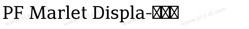 PF Marlet Displa字体转换